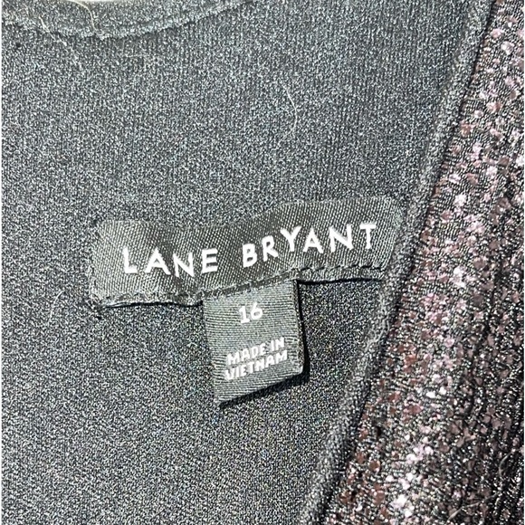 NWT Lane Bryant Surplice Foil Ombré faux wrap dress. Size 16 - Picture 3 of 6